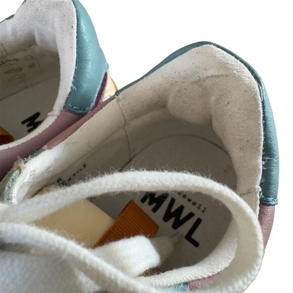 Madewell Kickoff Trainer Sneakers in Colorblock Leather & Suede Women’s Size 5.5 - Picture 3 of 10